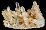 Tangerine Quartz Crystal Cluster - Madagascar #112830-1